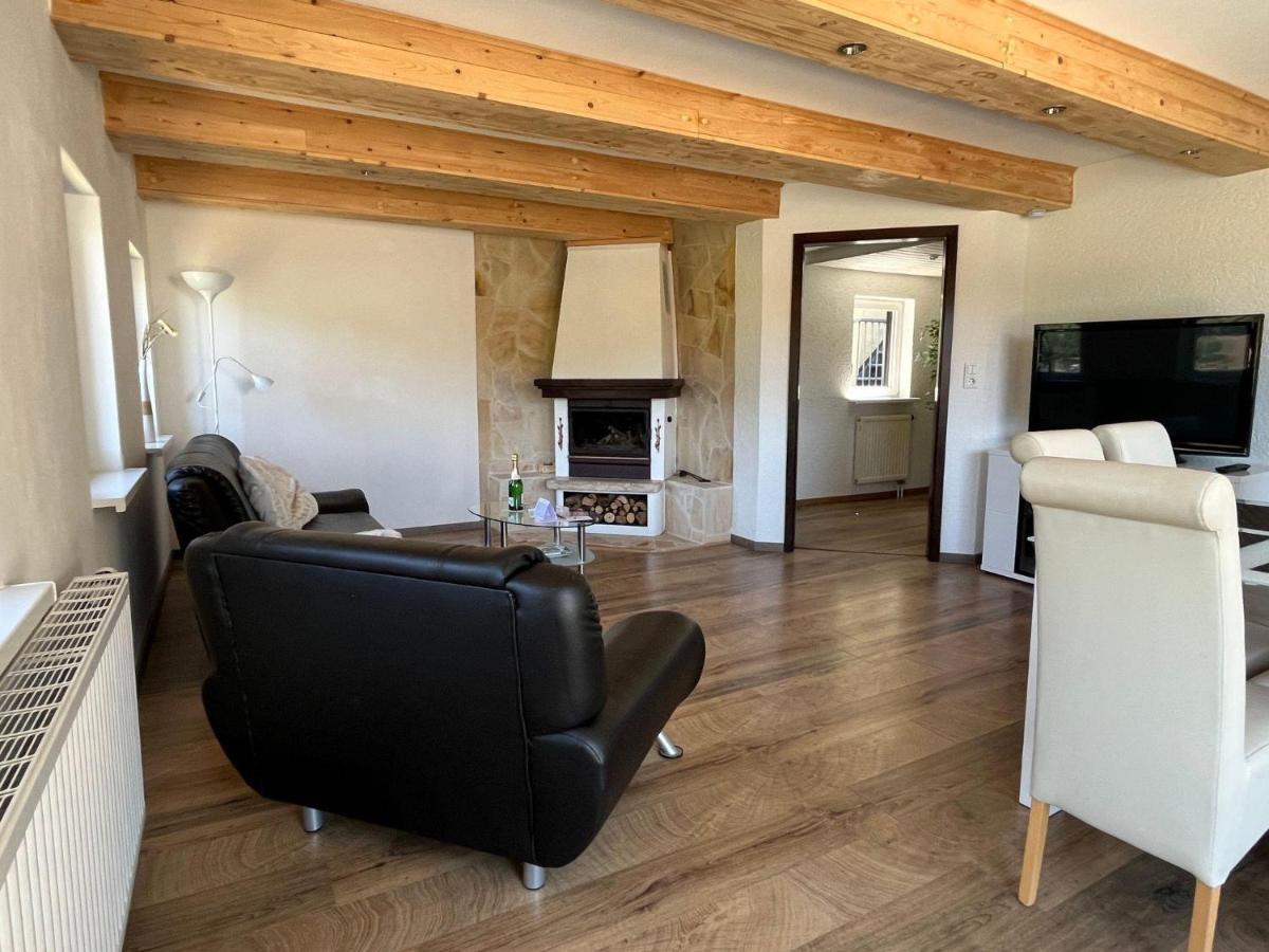 Saechsische-Schweiz-Ferienhaus-Wohnung-1-Mit-Elbblick-Sauna-Und-Kamin Königstein an der Elbe Exterior foto